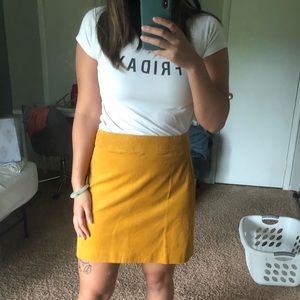 J.Crew Mustard Skirt